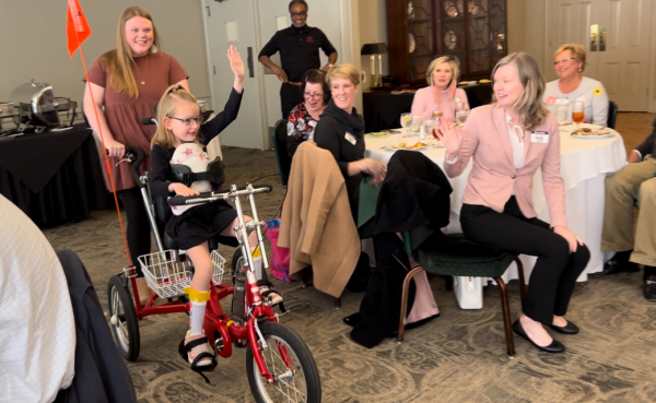 High Five for Emma's trike